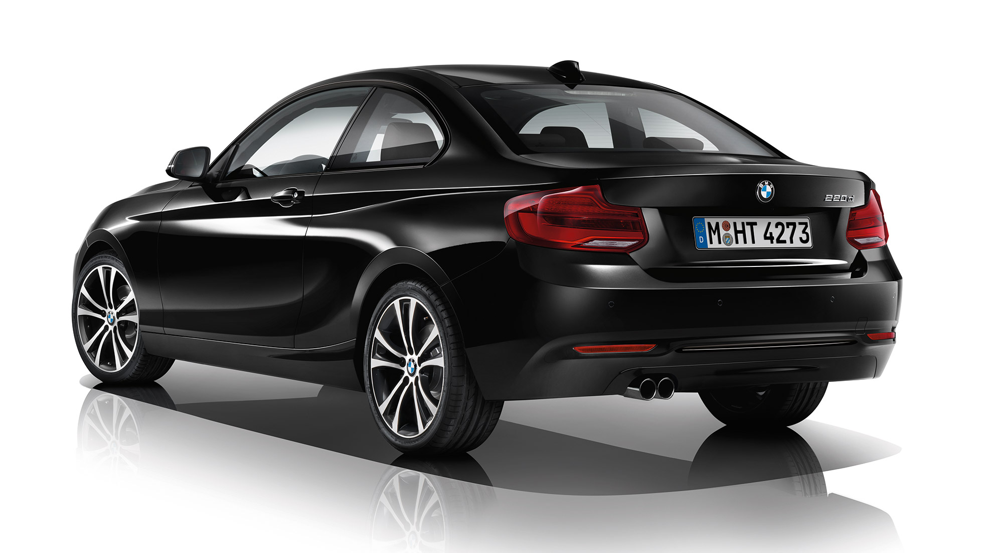 BMW 2-serie Coupé, Model Sport Line, set bagfra let drejet BMW 2-serie Coupé, Model Sport Line, set bagfra let drejet