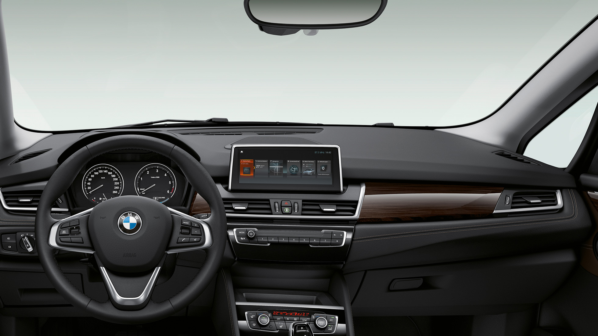 Cockpit BMW 2-serie Gran Tourer Luxury Line Cockpit BMW 2-serie Gran Tourer 218d xDrive Luxury Line F46 2018 kabine