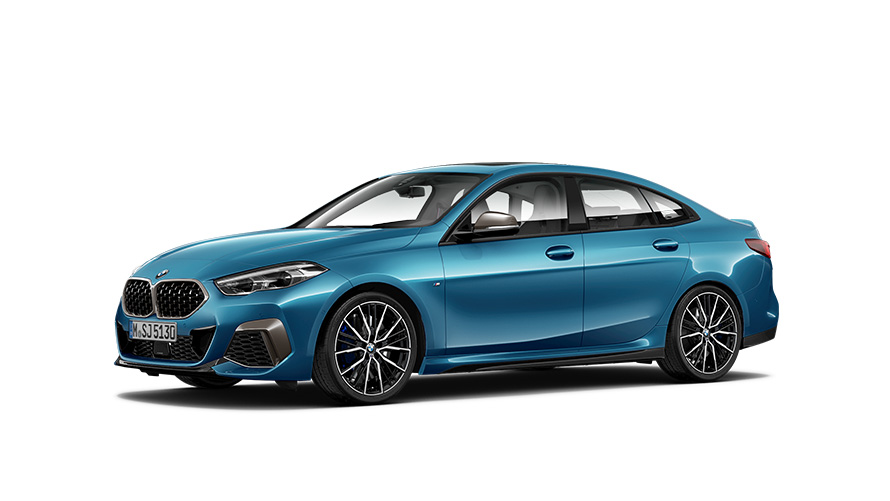 BMW 2-serie modeller BMW 2-serie Gran Coupé F44 set fra siden let drejet BMW 2-serie modeller BMW 2-serie Gran Coupé F44 set fra siden let drejet