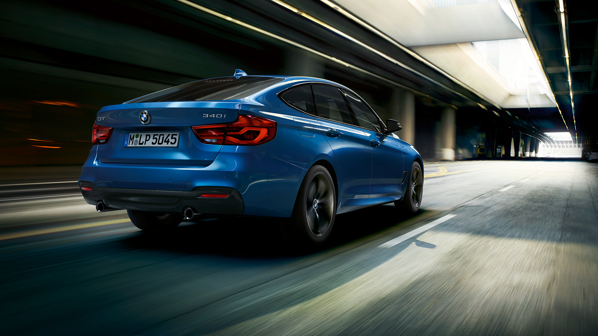 BMW 3-serie Gran Turismo, trekvartbillede bagfra BMW 3-serie Gran Turismo, trekvartbillede bagfra