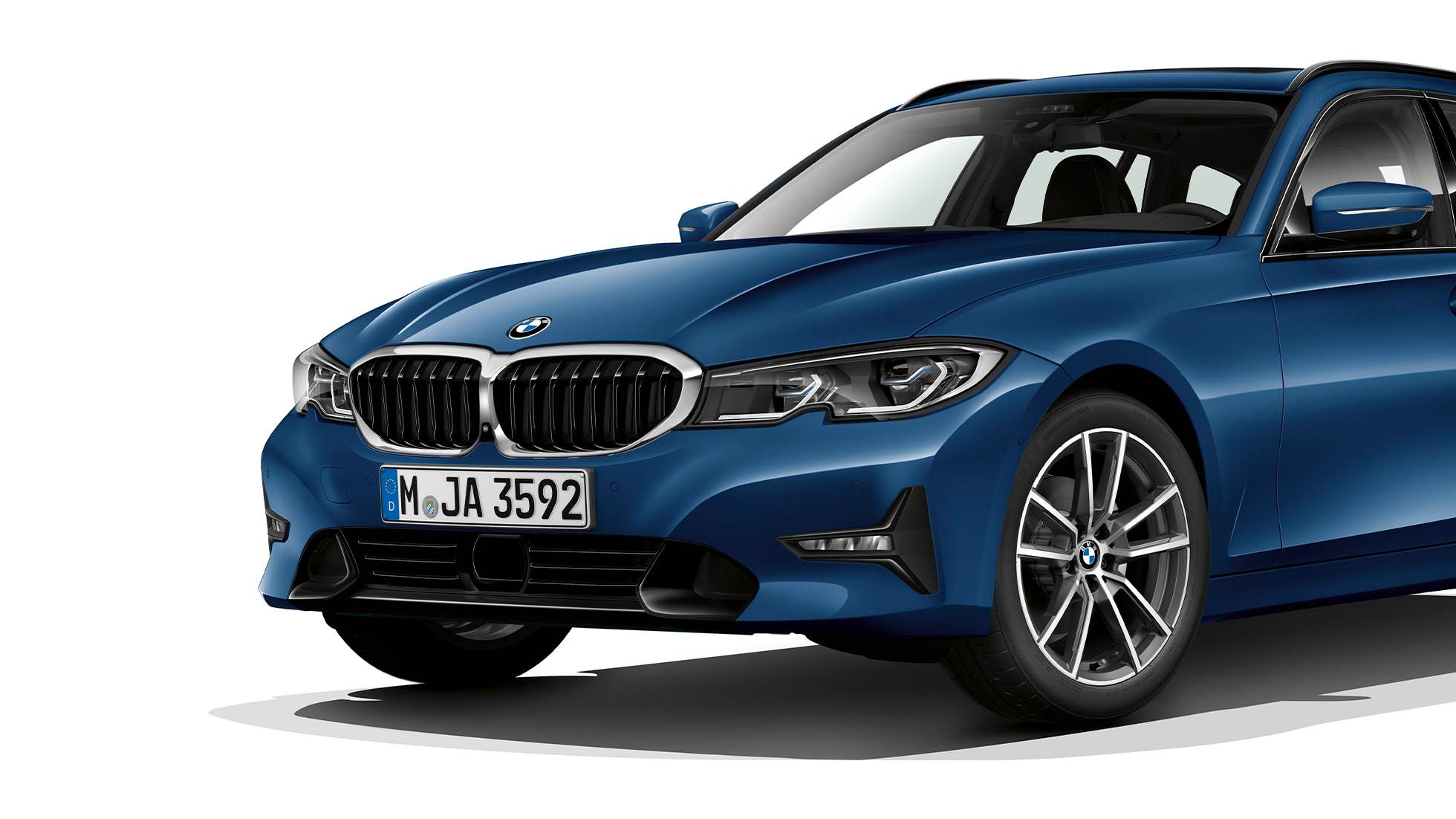 Model Sport Line set forfra let drejet BMW 3-serie Touring, Model Sport Line set forfra let drejet