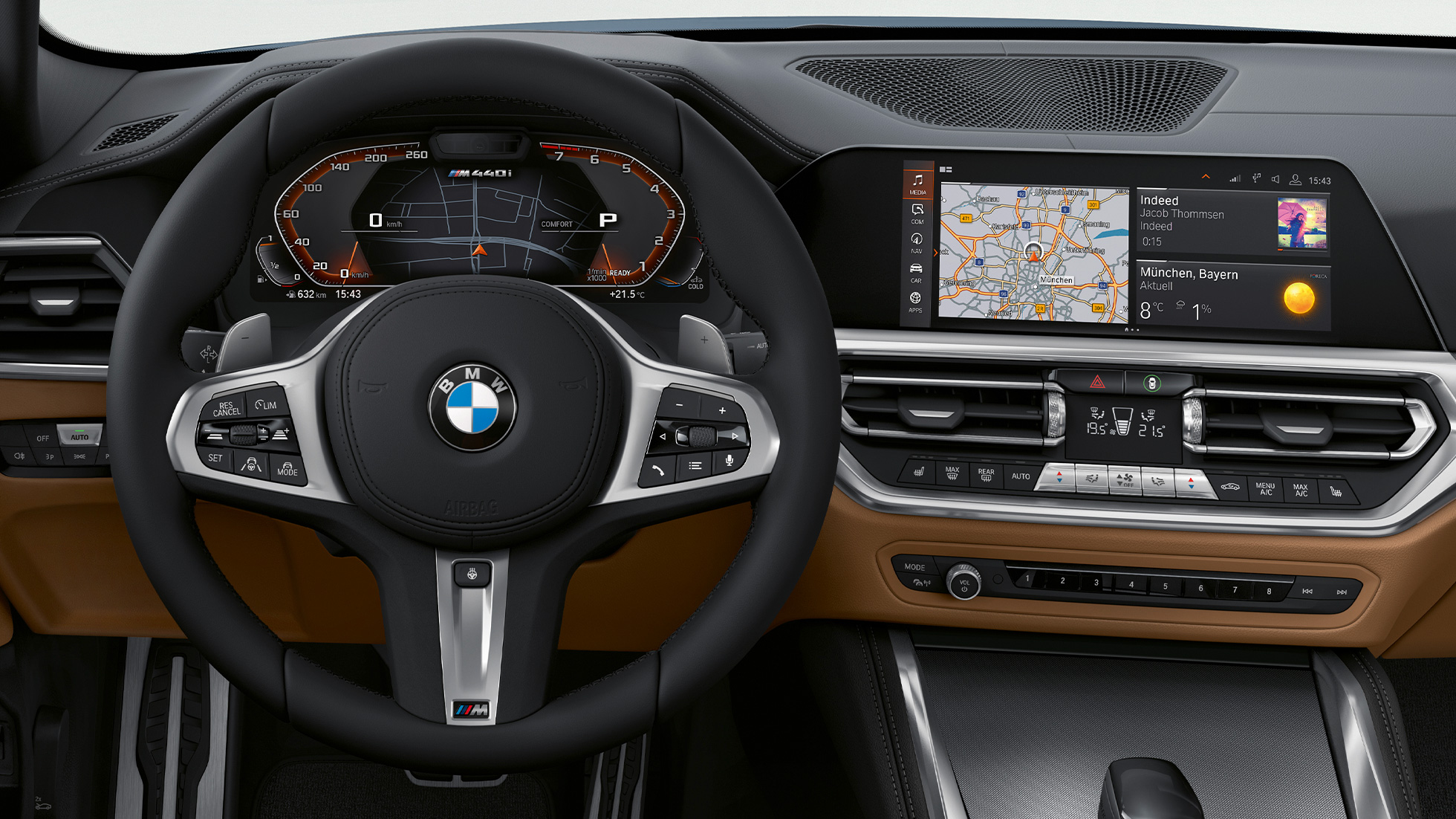 Rat og sprogassistent BMW 4-serie Coupé G22 BMW 4-serie Coupé G22 2020 kabine rat og sprogassistent