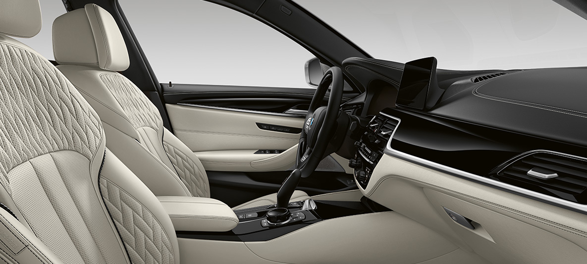Hellæder BMW 5-serie Sedan G30 Individual interiør Hellæder BMW 5-serie Sedan Individual G30 Facelift 2020 interiør cockpit