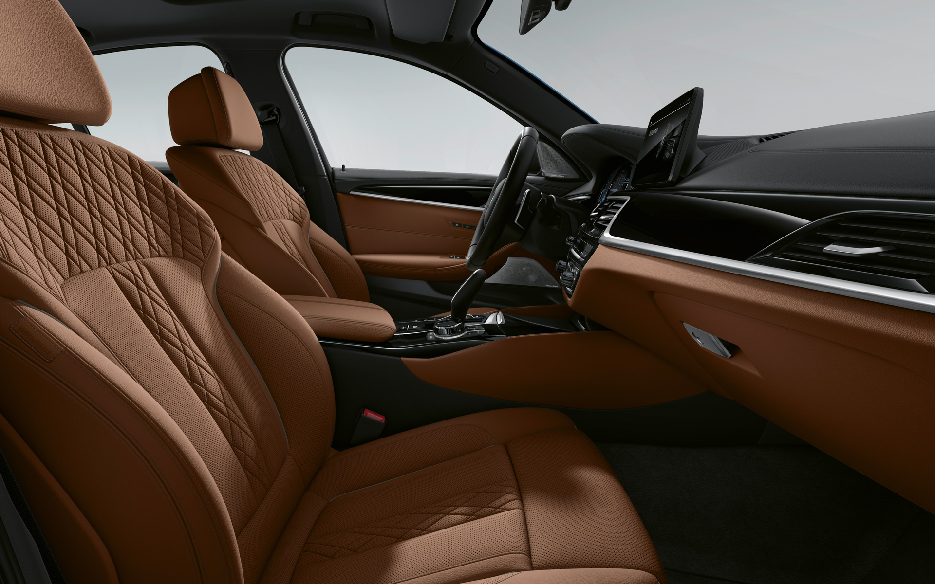 BMW 5-serie Sedan G30 LCI indvendigt udstyr i BMW Individual fuld læderpakke 'Merino' | Tartufo BMW 5-serie Sedan G30 Facelift 2020 indvendigt udstyr i BMW Individual fuld læderpakke 'Merino' | Tartufo