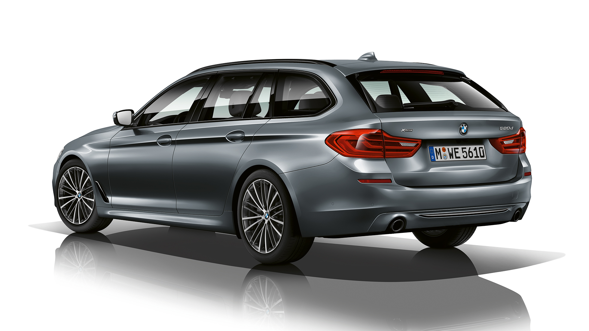 Sport Line set bagfra let drejet BMW 5-serie Touring Sport Line BMW 5-serie Touring 520d Touring G31 Bluestone Metallic set bagfra let drejet