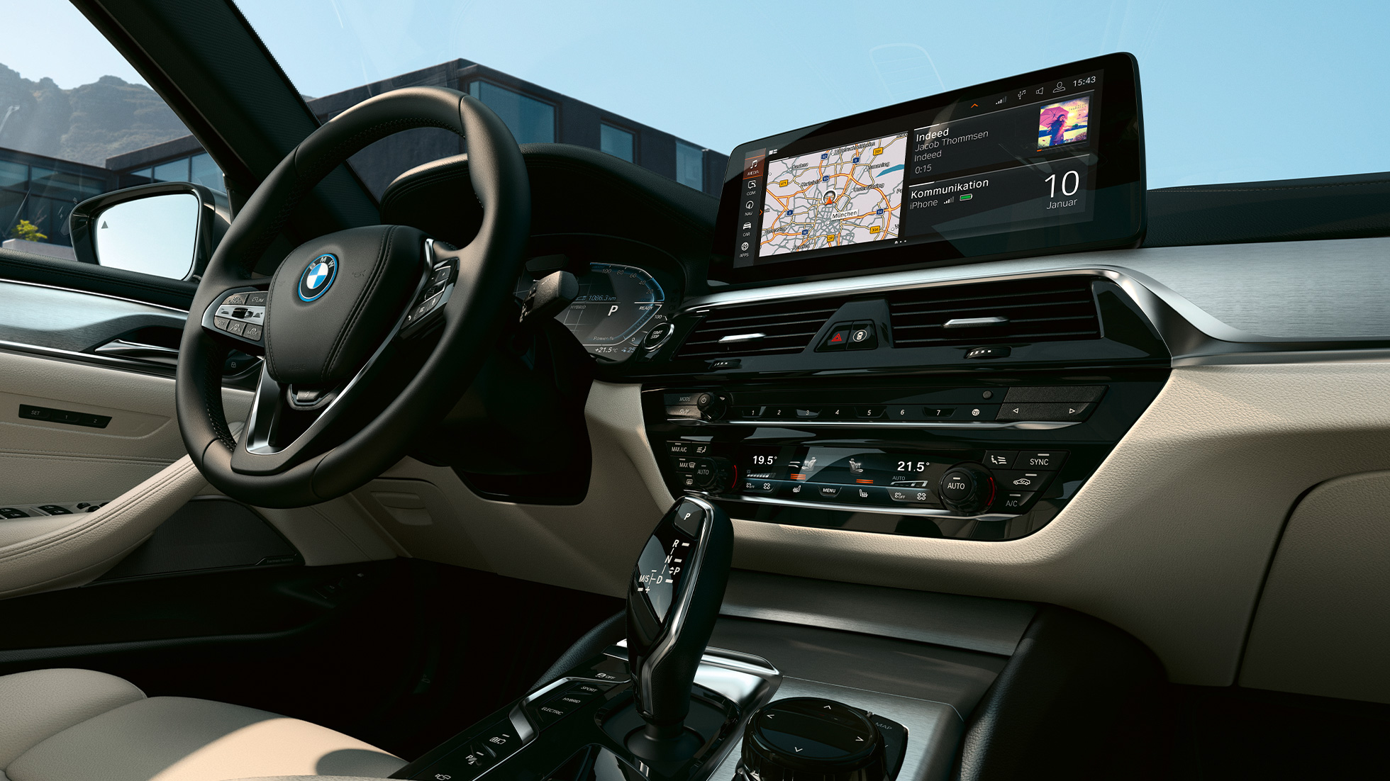 Cockpit BMW 5-serie Touring G31 Cockpit BMW 5-serie Touring G31 Facelift 2020 Sophisto Grey interiør