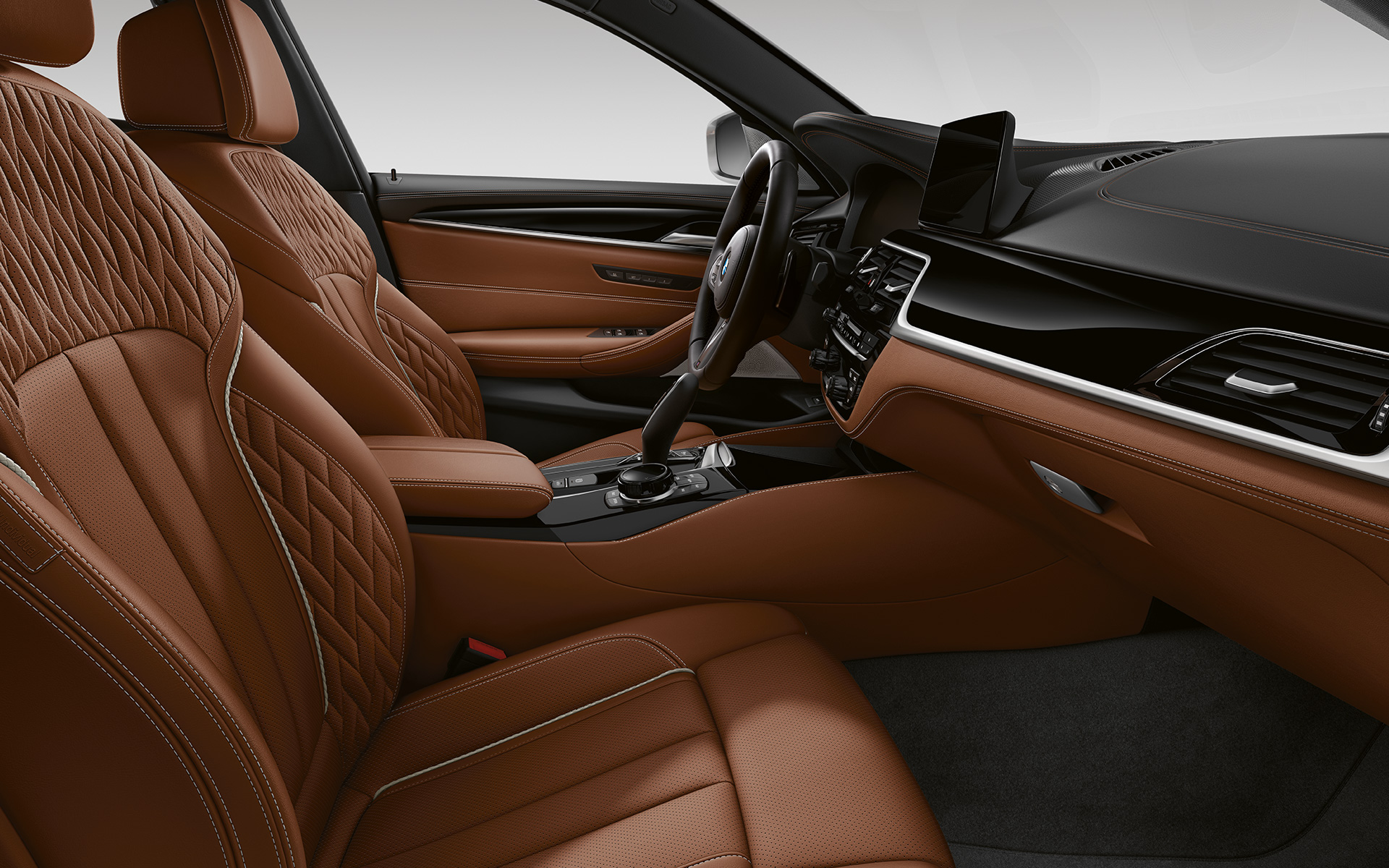 BMW 5-serie Touring G31 LCI indvendigt udstyr i BMW Individual fuld læderpakke 'Merino' | Tartufo BMW 5-serie Touring G31 Facelift 2020 indvendigt udstyr i BMW Individual fuld læderpakke 'Merino' | Tartufo