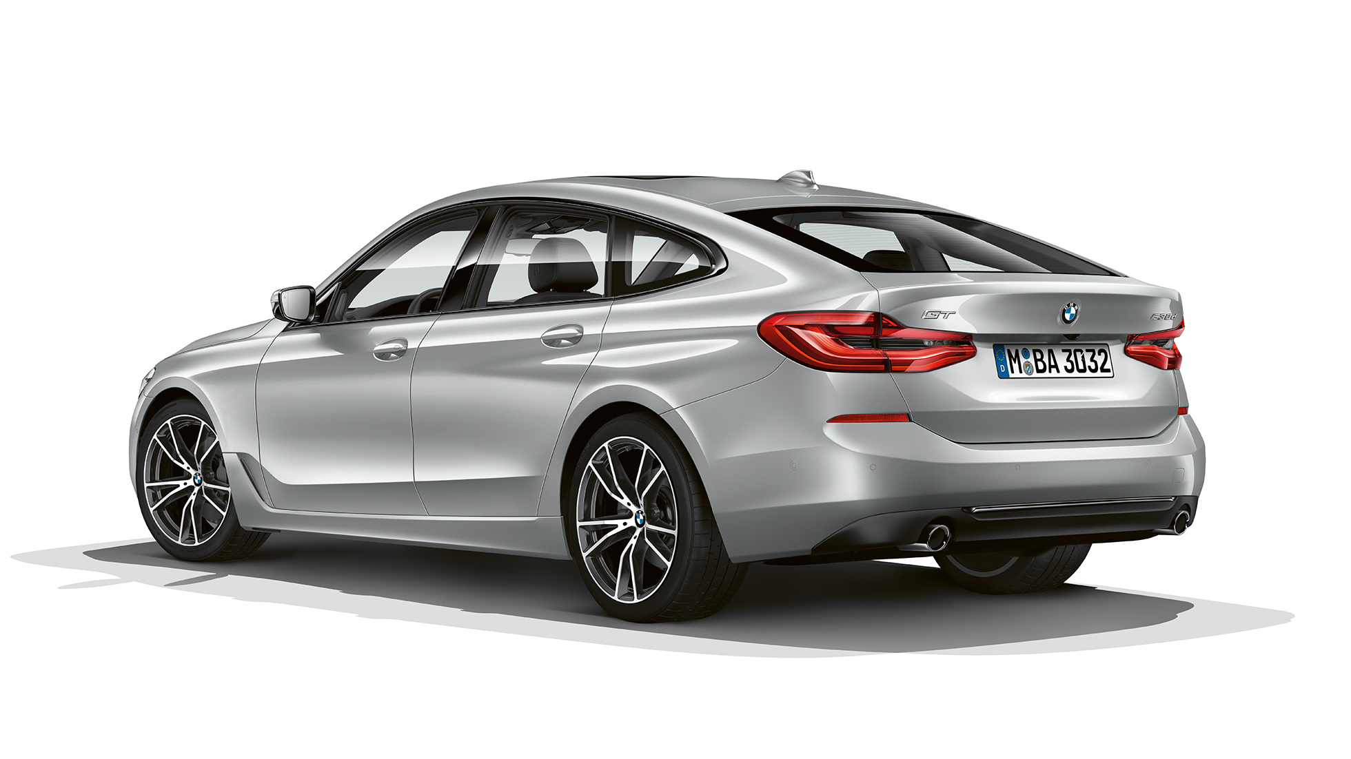 BMW 6-serie Gran Turismo G32 Sport Line set bagfra let drejet BMW 6-serie Gran Turismo G32 2017 Sport Line Glacier Silver Metallic set bagfra let drejet