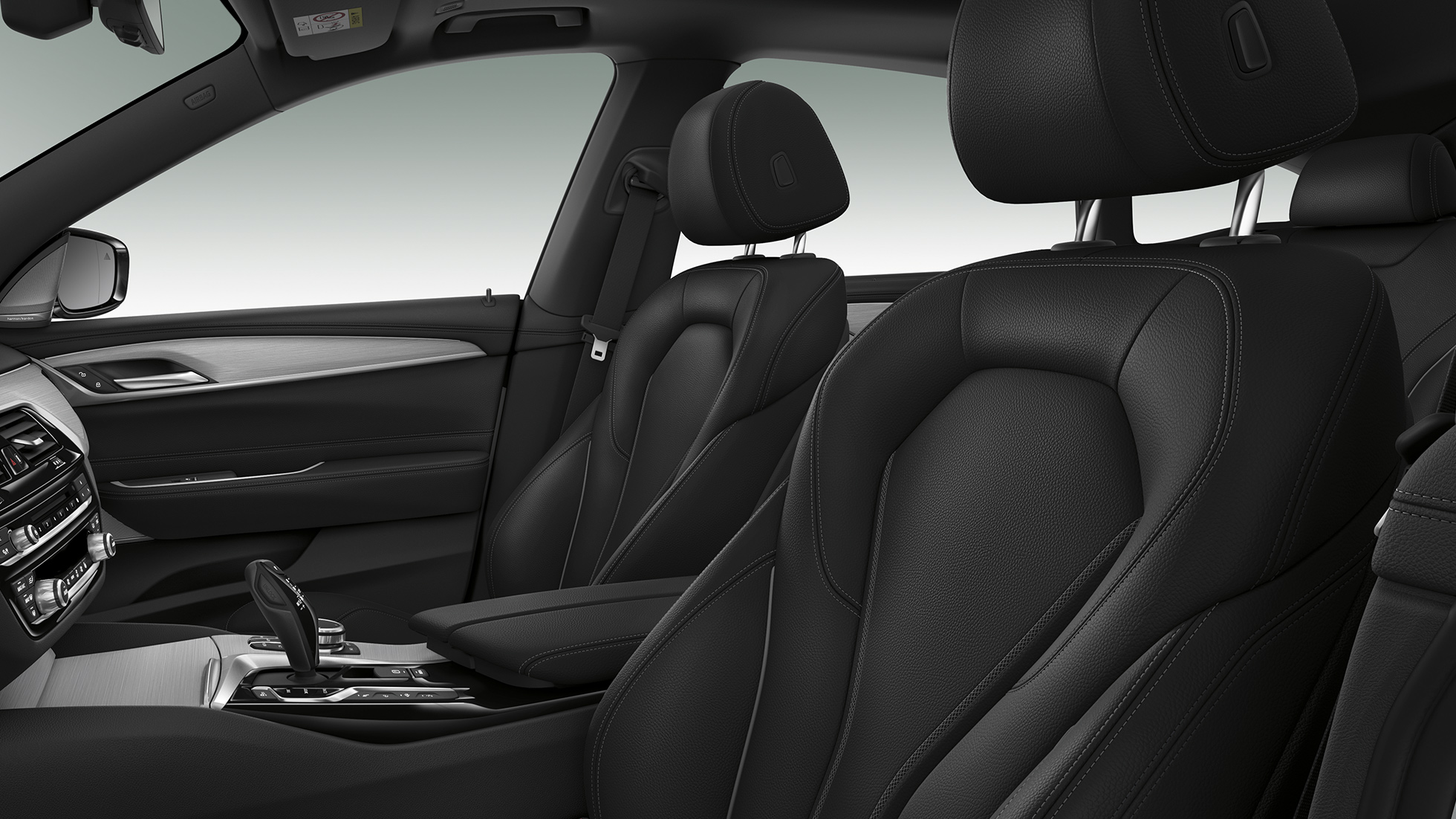 BMW 6-serie Gran Turismo G32 Sport Line interiør Sportssæder til fører og forsædepassager BMW 6-serie Gran Turismo G32 2017 Sport Line interiør