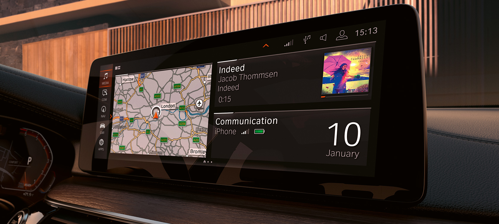 BMW 6-serie Gran Turismo G32 teknologier Informationsdisplay BMW 6-serie Gran Turismo G32 2020 interiør