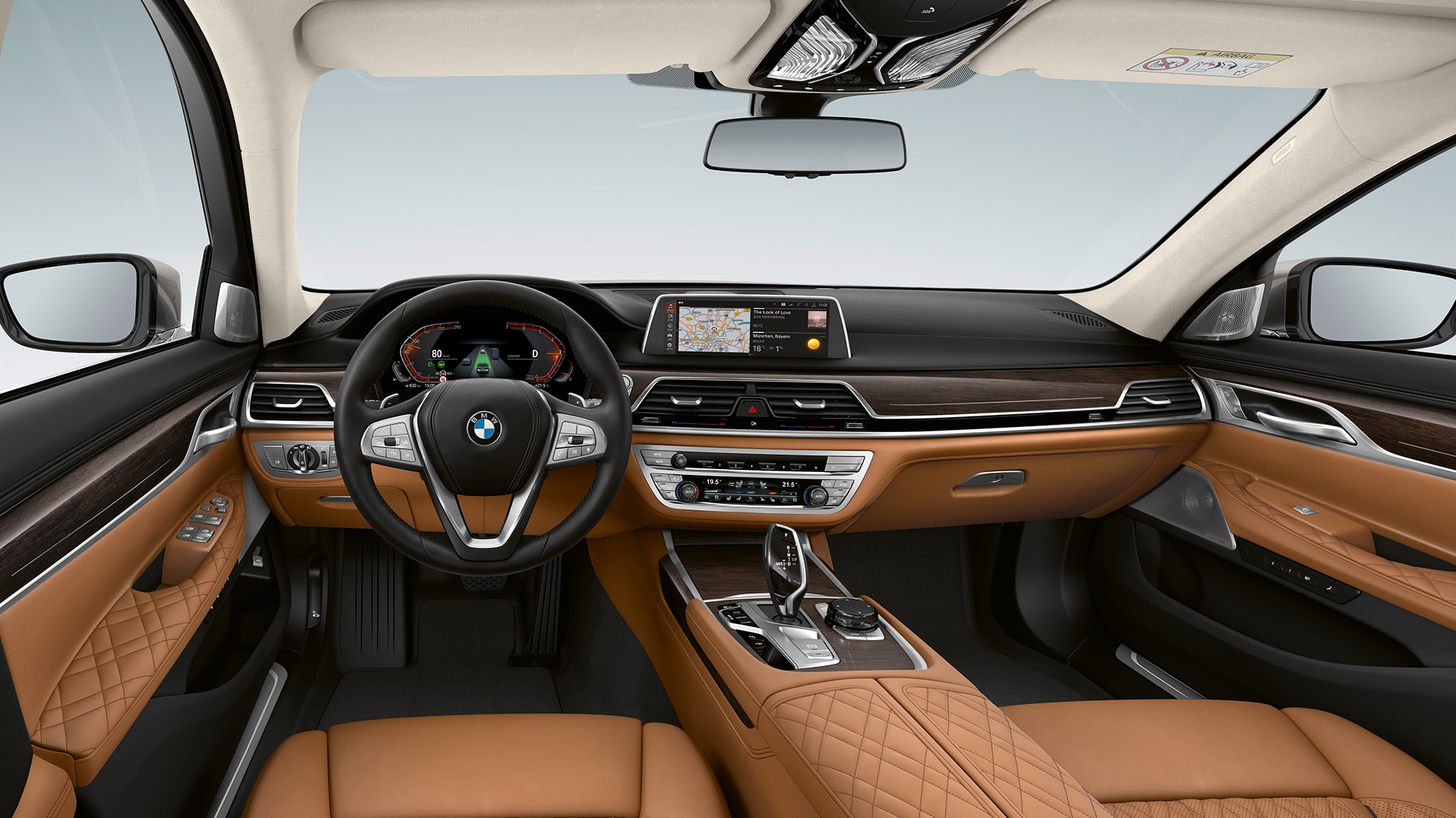 BMW 7-serie Sedan med eksteriør i Pure Excellence-design, interiør BMW 7-serie Sedan med eksteriør i Pure Excellence-design, interiør