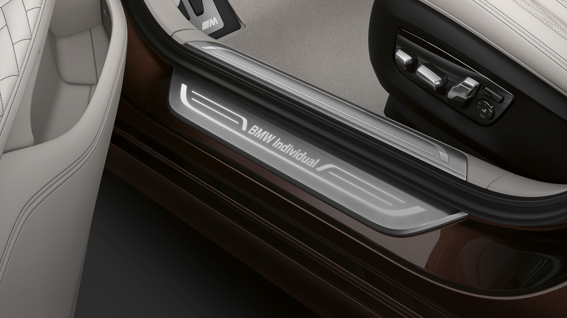 BMW Individual 7-serie Sedan, indstigningsliste BMW 7-serie Sedan: Indstigningsliste med BMW Individual-logo