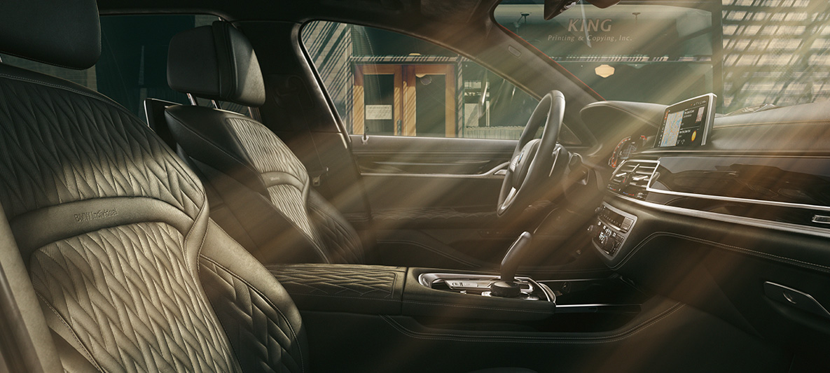 BMW Individual 7-serie Sedan eksklusivt indvendigt udstyr BMW Individual 7-serie Sedan eksklusivt indvendigt udstyr i sort