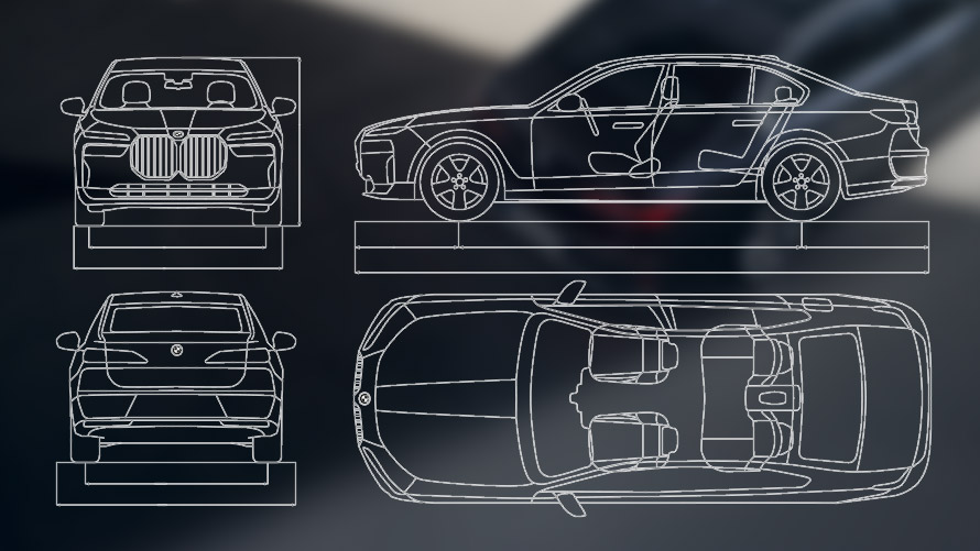 Tekniske data BMW 7-serie Sedan G70 ICE 740i BMW 7-serie Sedan G70 ICE 740i tekniske data