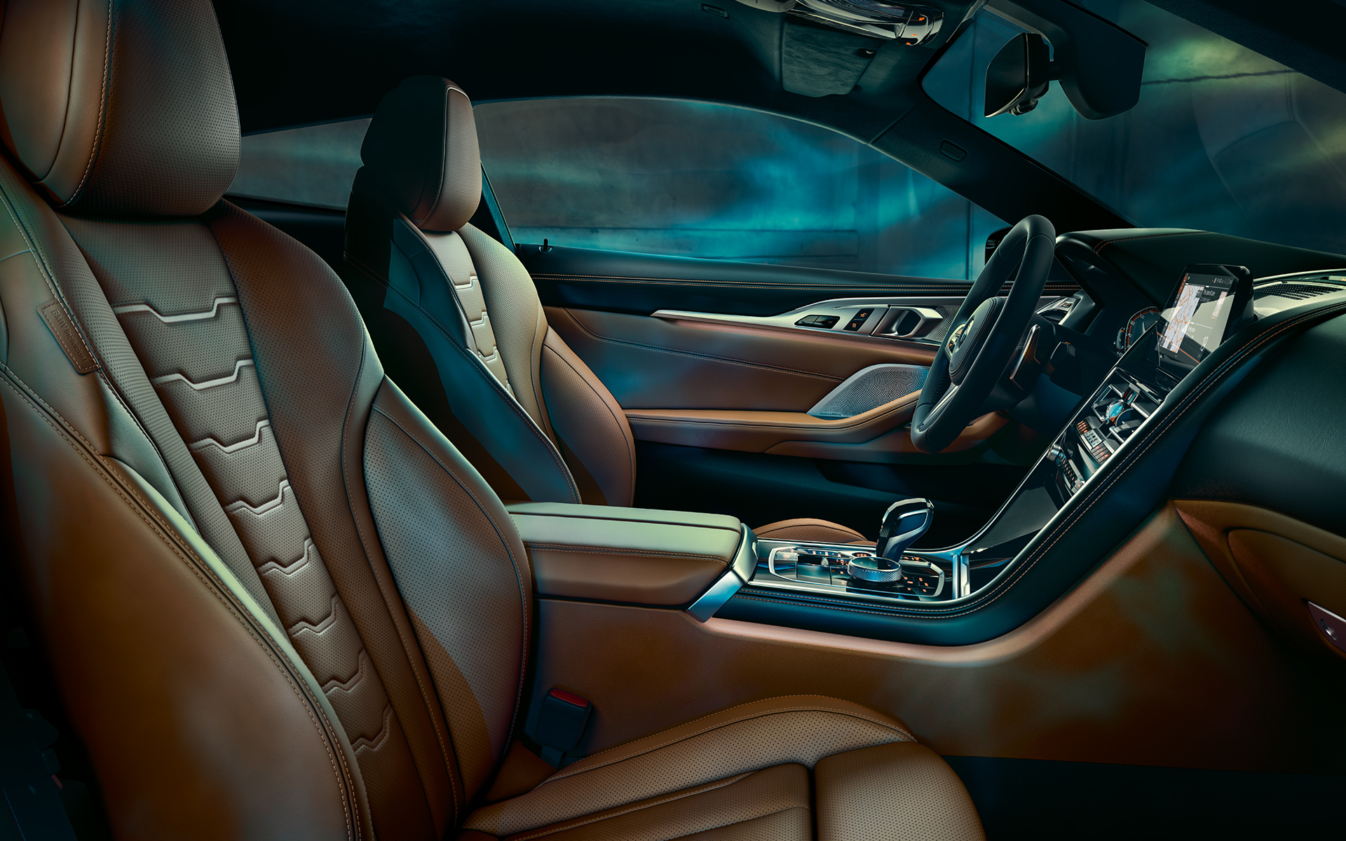 BMW 8-serie Coupé, kabine Kabinen i BMW 8-serie Coupé, fokus på cockpittet.