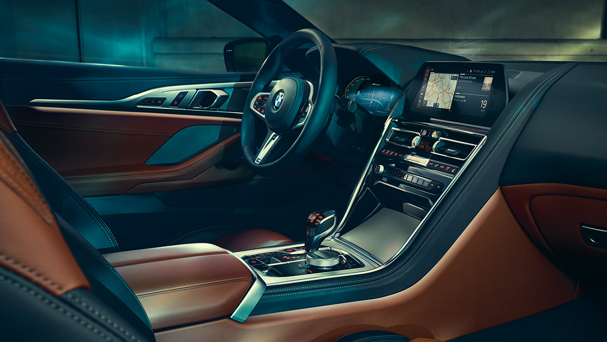 BMW 8-serie Coupé, kabine. Kabinen i BMW 8-serie Coupé.