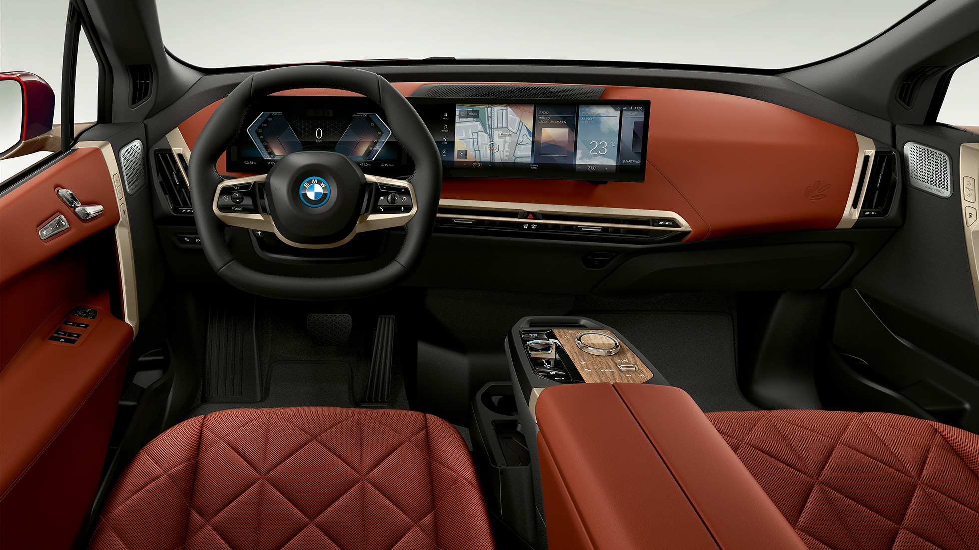BMW iX cockpit BMW iX i20 cockpit interiørdesign Suite Castanea