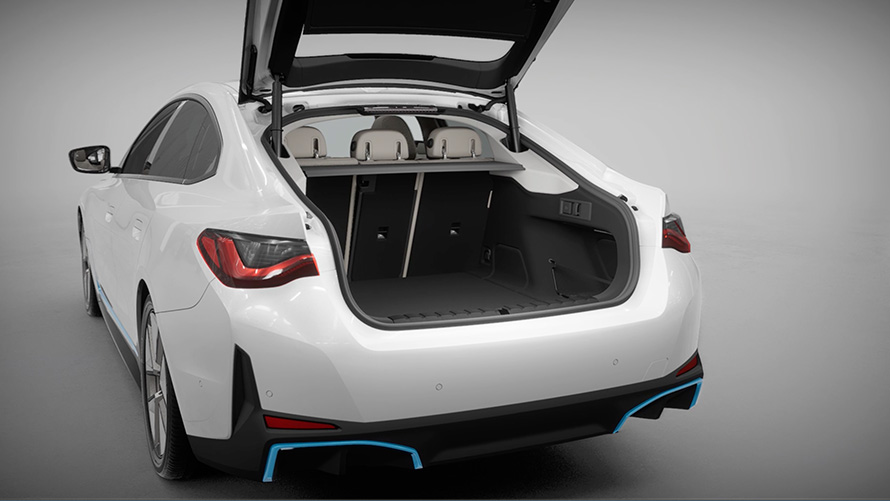 Bagagerum og bagklap BMW i4 G26 2021 Bagagerum og bagklap BMW i4 G26 2021