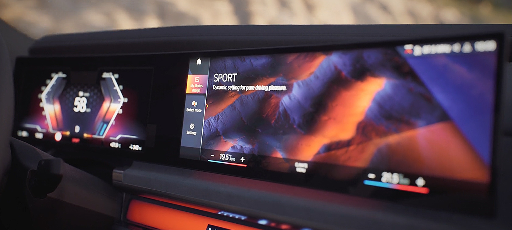 BMW i7 Sedan G70 My Modes video BMW i7 Sedan G70 indvendigt udstyr My Modes i video