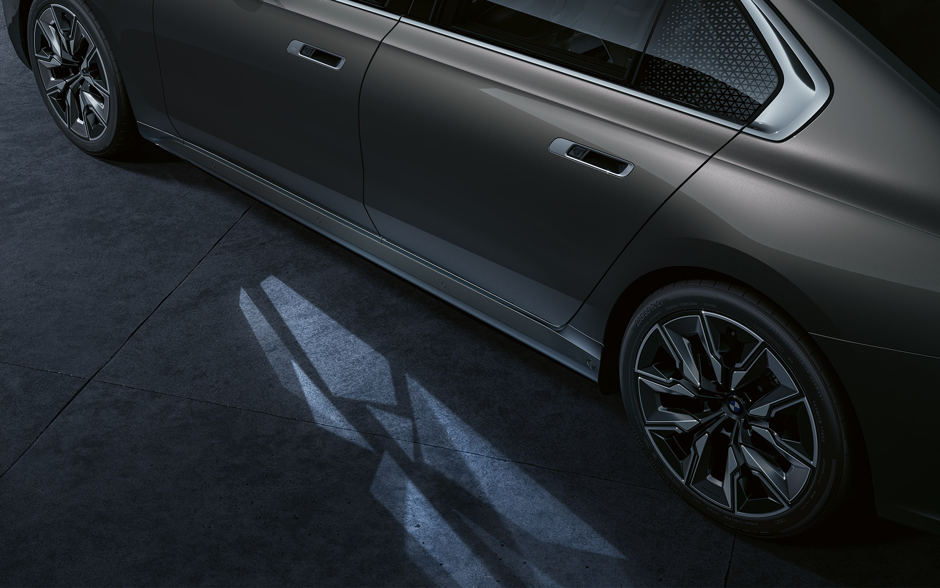 BMW i7 Sedan G70 udvendigt udstyr Welcome Light Carpet Welcome Light Carpet indstigningsbelysning