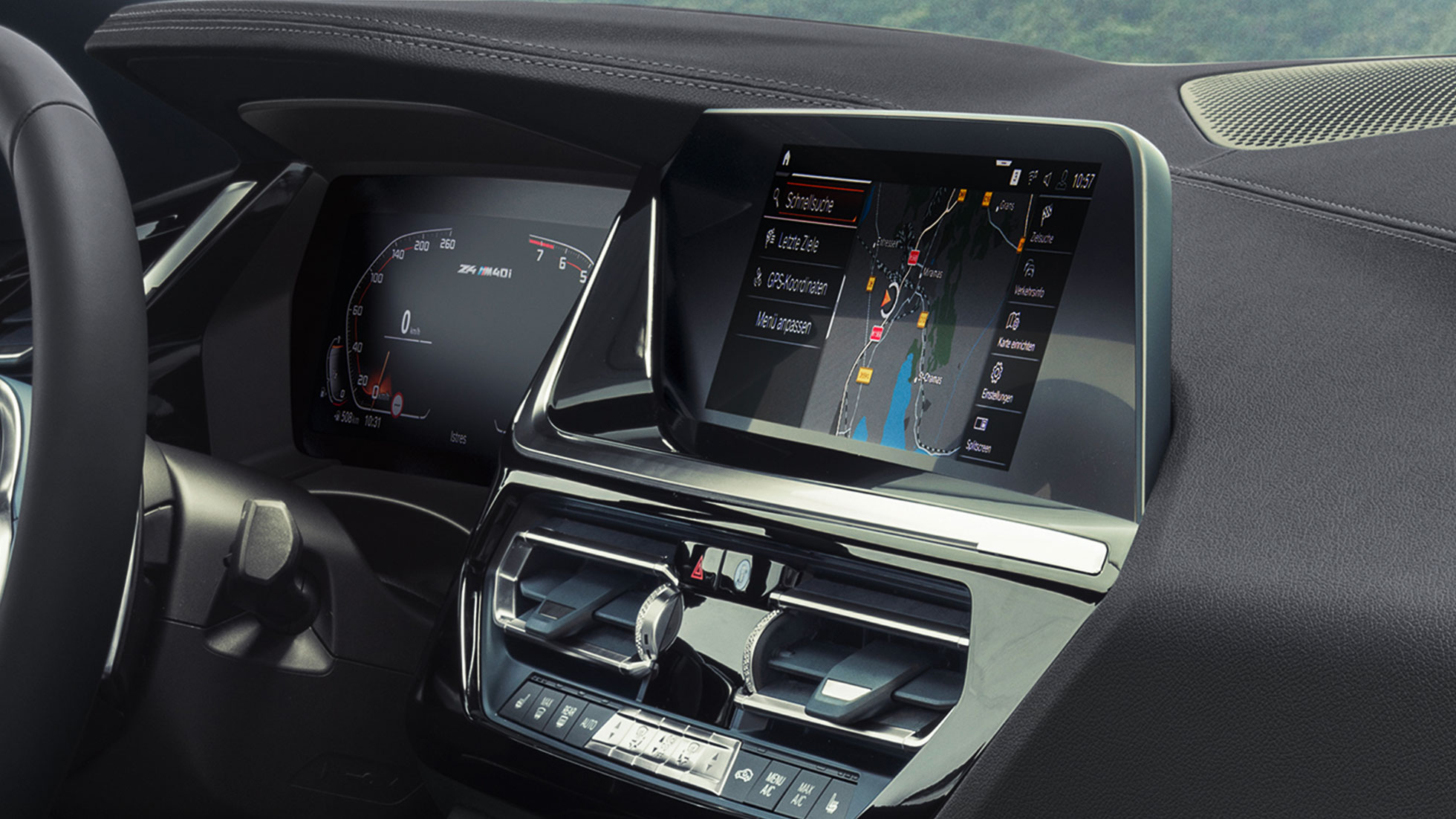 BMW Intelligent Personal Assistant BMW Z4 M40i G29 BMW Intelligent Personal Assistant BMW Z4 Roadster M40i G29 2019 kontroldisplay