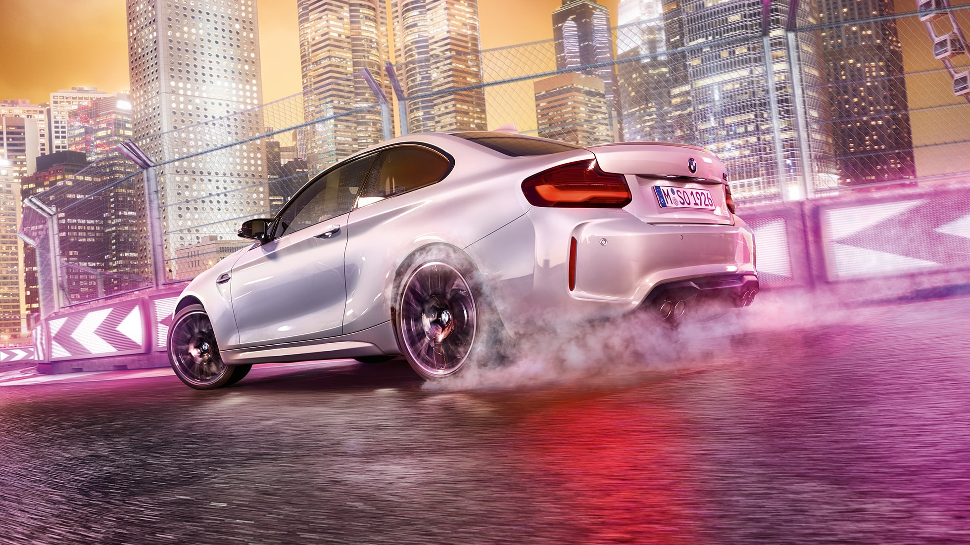 Bildesign BMW M2 Competition F87 Bildesign BMW M2 Competition F87 2018 Hockenheim Silver Metallic set bagfra let drejet