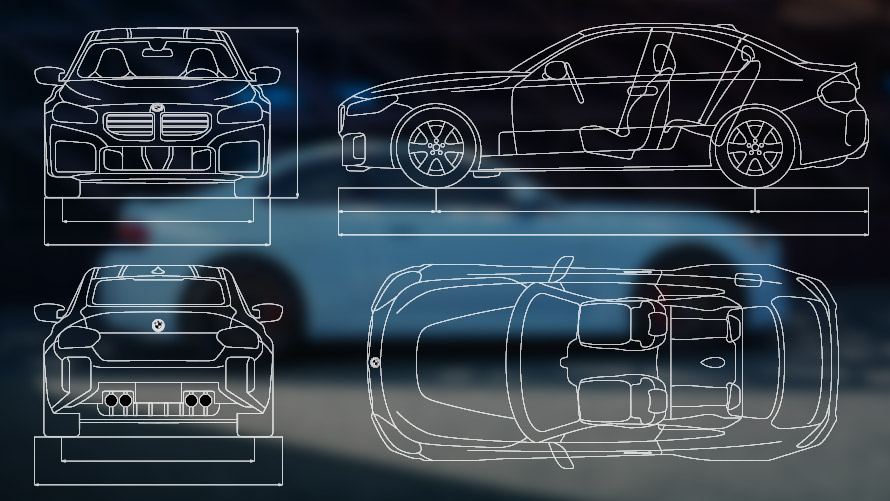 BMW M2 G87 G42 udvendigt udstyr motiv Udvendigt udstyr motiv BMW M2 G87 G42