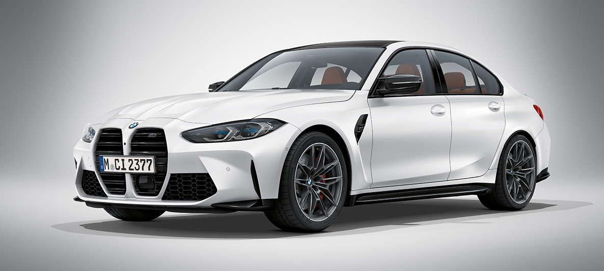 BMW Individual Frozen Orange metallic BMW M3 Sedan G80 2020 BMW M3 Sedan BMW Individual Frozen Orange metallic G80 2020 set forfra let drejet stående