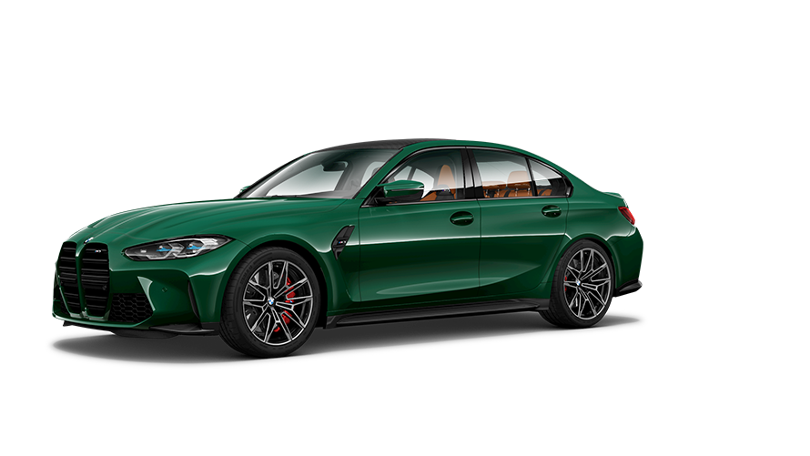 BMW M-modeller BMW M3 G80 set fra siden let drejet BMW M-modeller BMW M3 G80 set fra siden let drejet
