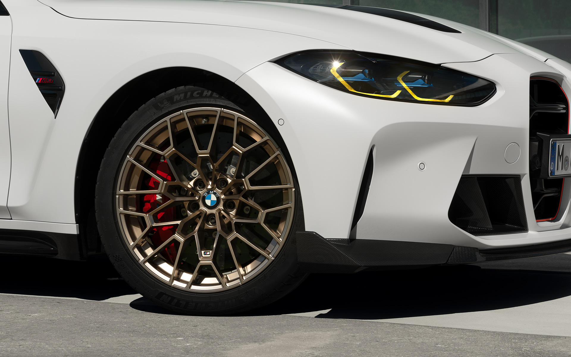 Letmetalfælge i eksklusivt CS-design med banedæk, BMW M3 CS G80 BMW M3 CS G80 Letmetalfælge i eksklusivt CS-design med banedæk