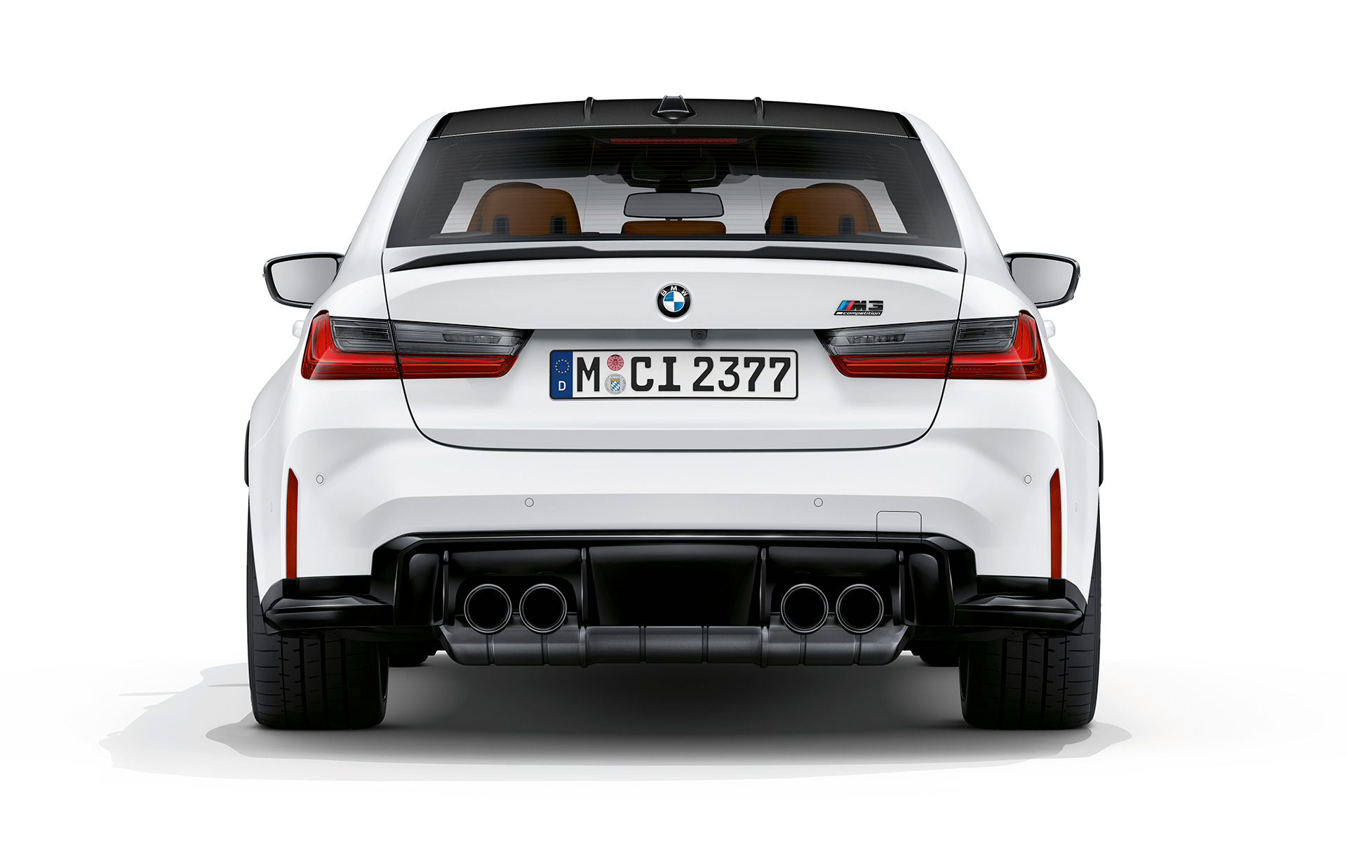 BMW M3 Competition G80 2020 Frozen Brilliant White metallic set bagfra