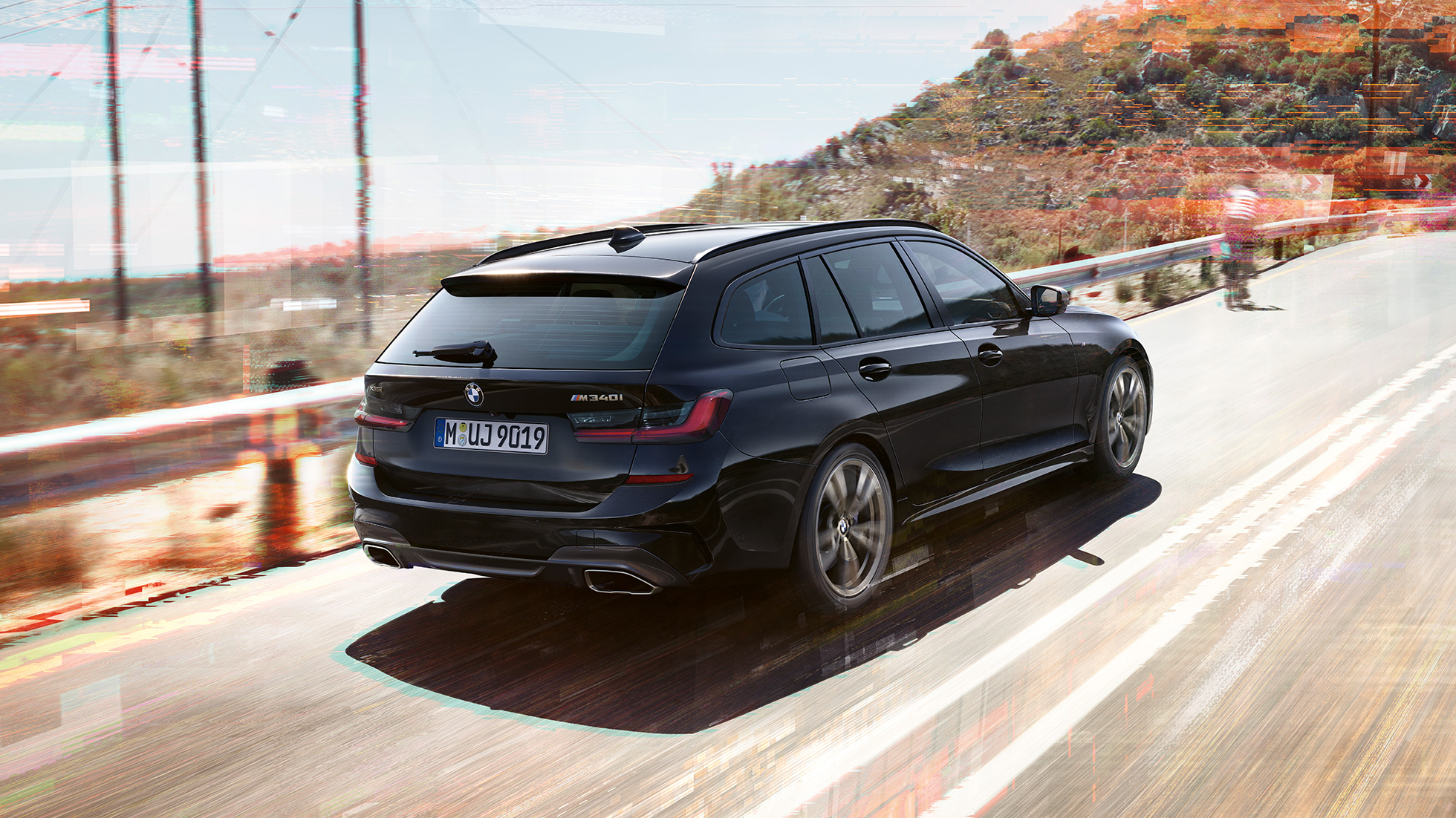 Hækdesign rørhaler BMW M340i xDrive Touring, hækdesign rørhaler