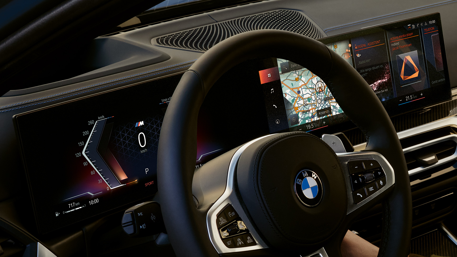 BMW M340i xDrive Touring G21, cockpit, close-up