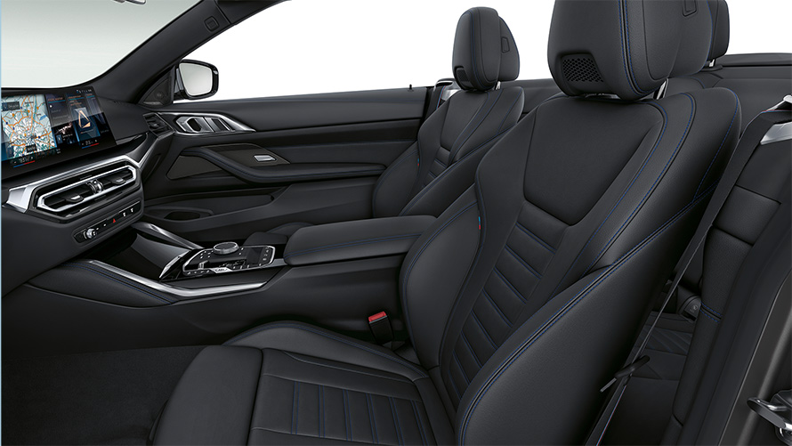 BMW M440i xDrive Cabriolet G23 2020 kabine sportsforsæder læderindtræk