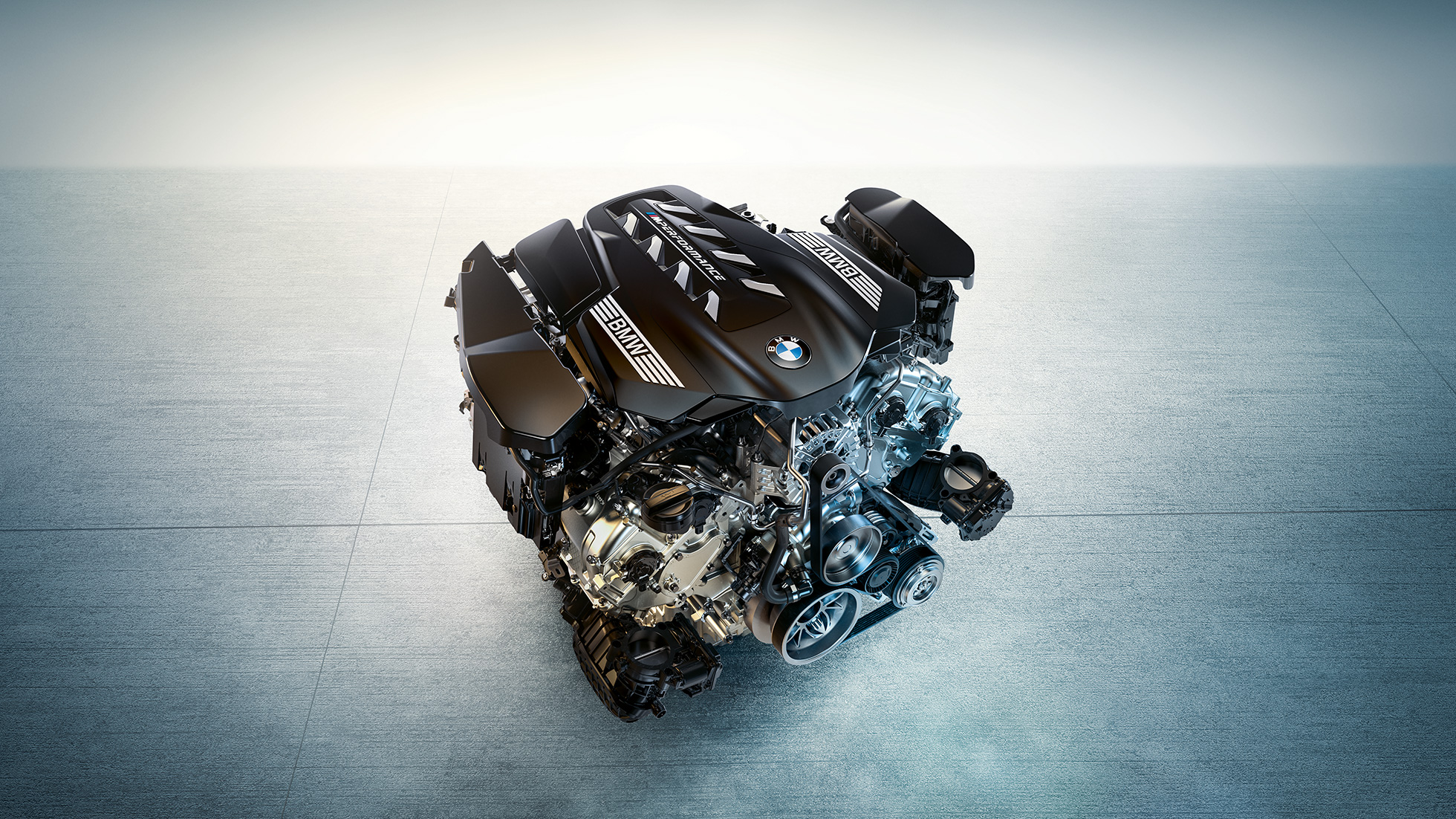 8-cylindret BMW M TwinPower Turbo-benzinmotor BMW M550i xDrive Sedan G30 LCI Facelift 2020 8-cylindret BMW M TwinPower Turbo-benzinmotor BMW M550i xDrive Sedan G30 LCI Facelift 2020