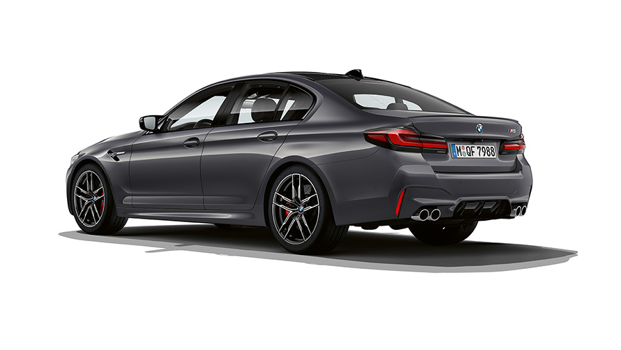 BMW M5 F90 LCI Facelift 2020 Brands Hatch Grey metallic set bagfra let drejet