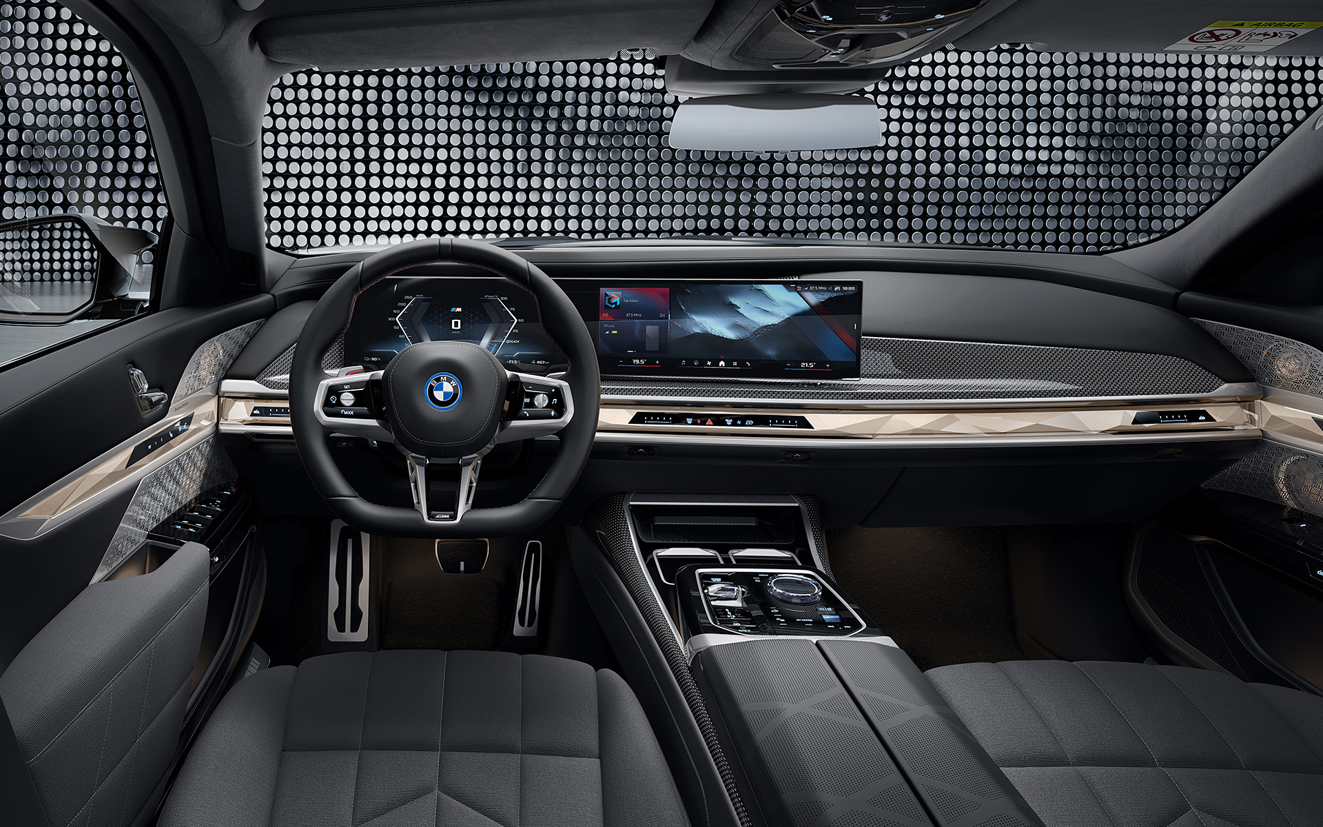 BMW i7 M70 xDrive Sedan G70 indvendigt, cockpit