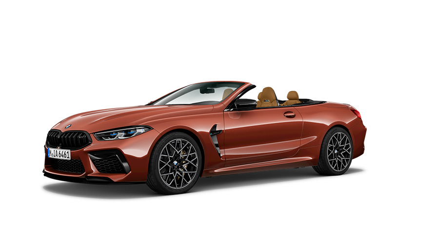 BMW M-modeller BMW M8 Cabriolet F91 set fra siden let drejet BMW M-modeller BMW M8 Cabriolet F91 set fra siden let drejet