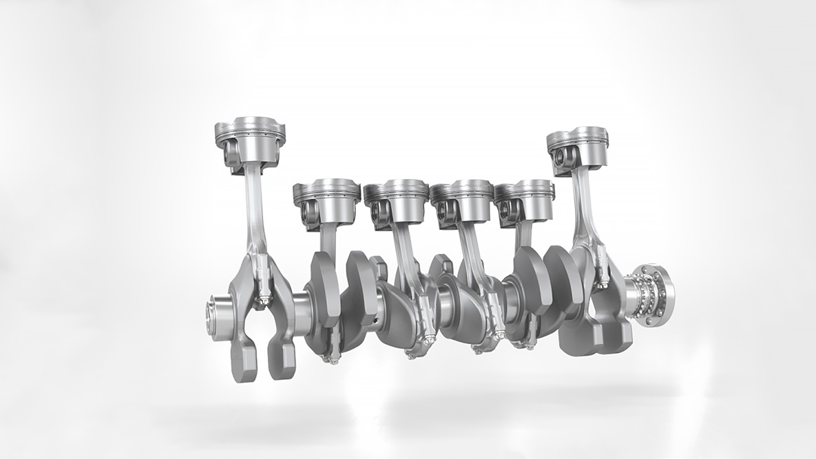 6-cylindret High Performance M TwinPower Turbo-benzinmotor, krumtapdrev og smedede stempler. BMW X4 M og BMW X4 M Competition, 6-cylindret High Performance M TwinPower Turbo-benzinmotor, krumtapdrev og smedede stempler.