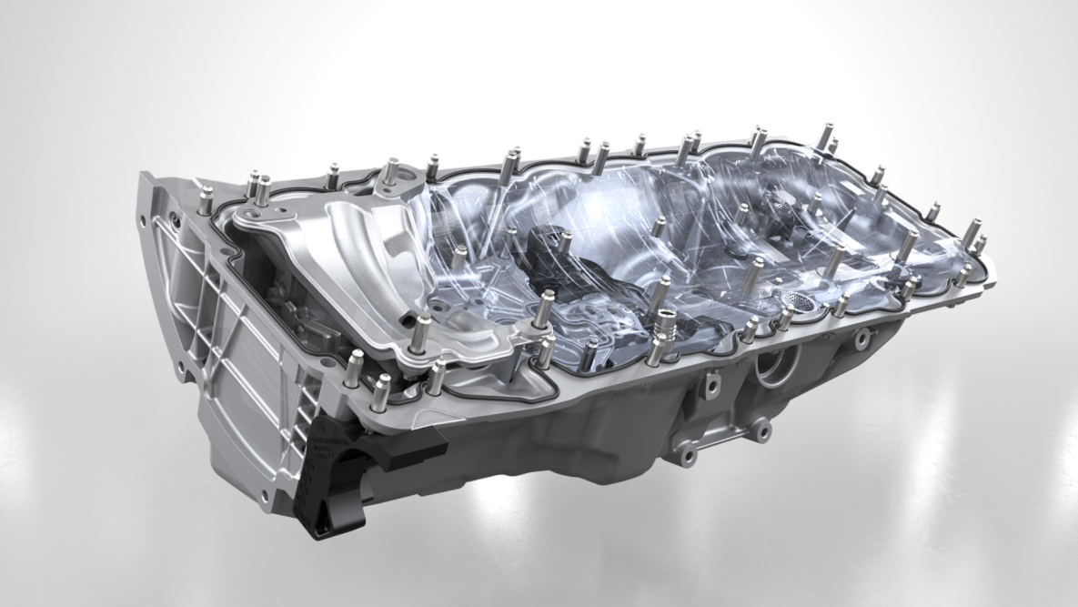 6-cylindret High Performance M TwinPower Turbo-benzinmotor, olieforsyning. BMW X4 M og BMW X4 M Competition, 6-cylindret High Performance M TwinPower Turbo-benzinmotor, olieforsyning.