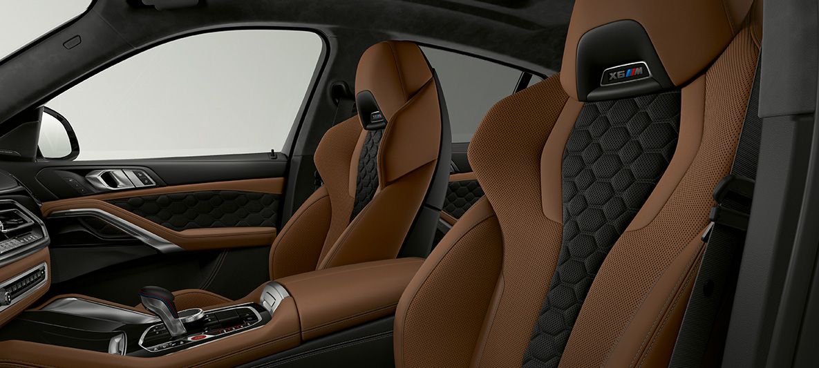 M multifunktionssæder BMW X6 M M multifunktionssæder med X6 M logo BMW X6 M F96 2020 kabine