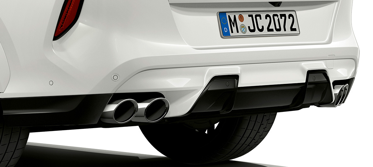 Bagskørt BMW X6 M F96 Bagskørt BMW X6 M F96 2020 SUV set bagfra