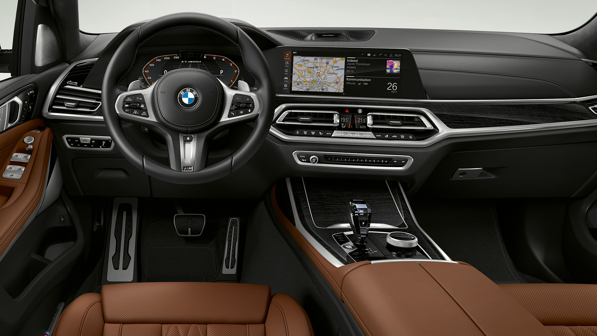 BMW X7 M50i, interiør BMW X7 M modellen M50d og M50i, interiør, G07, 2019