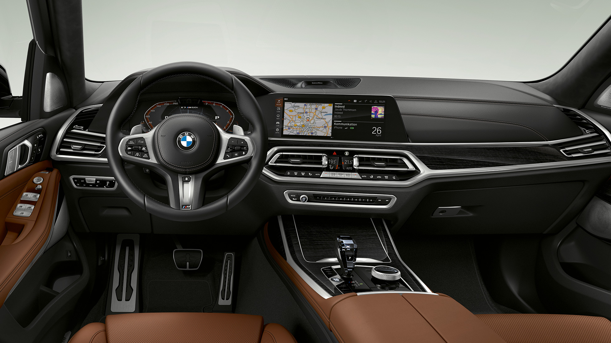 BMW X7 M50i, interiør BMW X7 M modellen M50d og M50i, interiør, G07, 2019