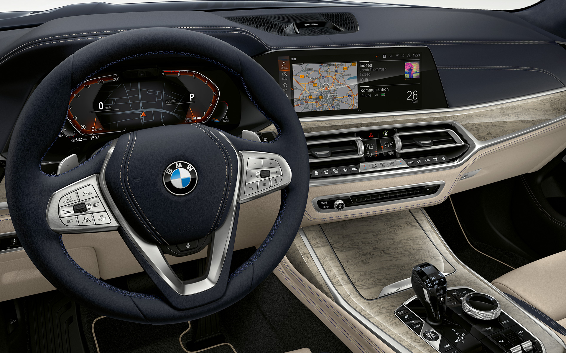BMW X7 M50i M50d G07 2019 cockpit nærbillede BMW X7 M50i M50d G07 2019 cockpit nærbillede