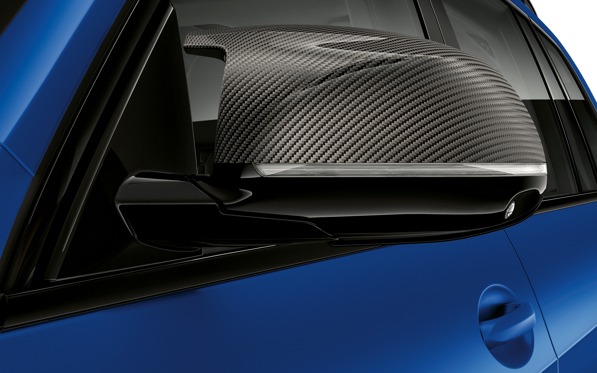 BMW X7 M60i xDrive G07 LCI M Carbon spejlkapper nærbillede BMW X7 M60i xDrive G07 LCI M Carbon spejlkapper