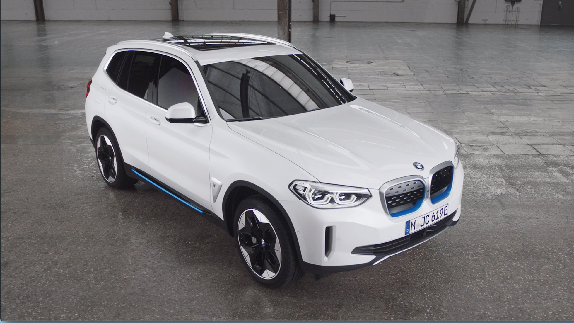 BMW iX3 G08 eksteriørdesign film BMW iX3 G08 2020 Mineral White metallic eksteriørdesign film