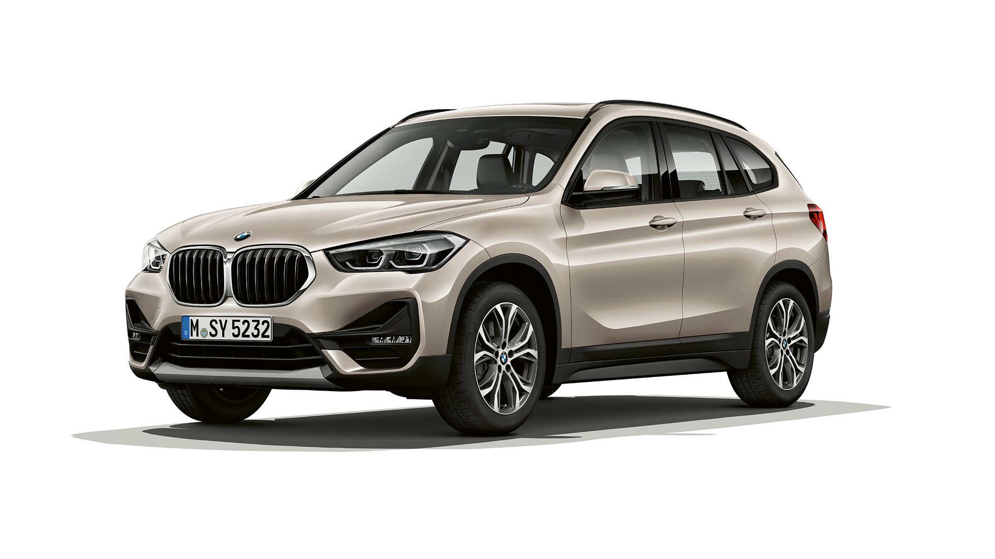 BMW X1, model Advantage, trekvartbillede forfra BMW X1, model Advantage, trekvartbillede forfra, studiebillede