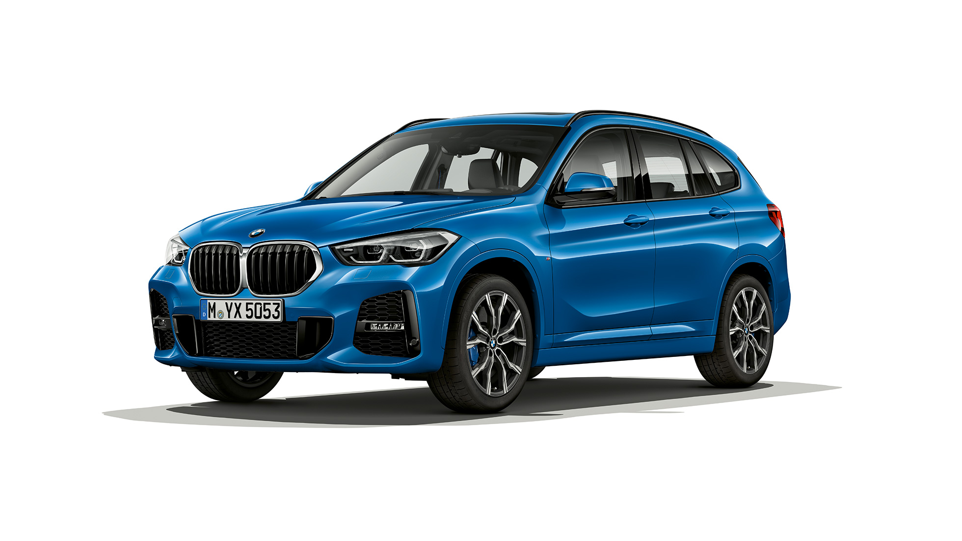 BMW X1, model M Sport, trekvartbillede forfra BMW X1, model M Sport, trekvartbillede forfra, studiebillede