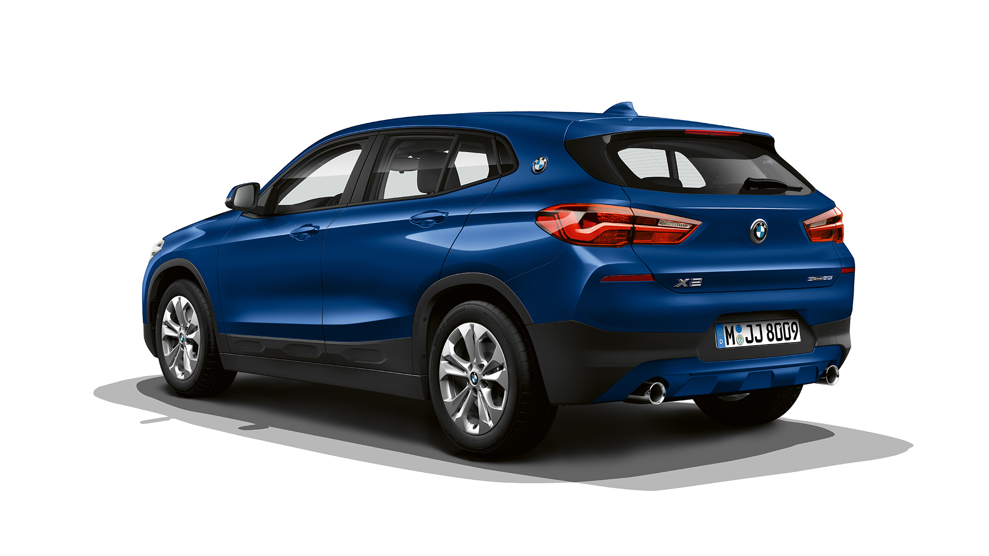 BMW X2 sDrive20i Advantage set bagfra let drejet BMW X2 sDrive20i Advantage 2018 F39 Mediterranean Blue metallic set bagfra let drejet